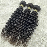 15A Raw Single Donor Virgin Hair Weaving Deep Wave